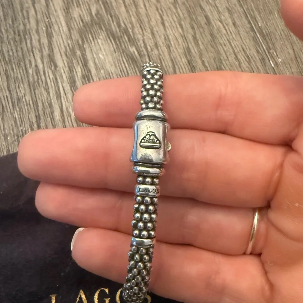 Lagos Sterling Silver Caviar Bracelet